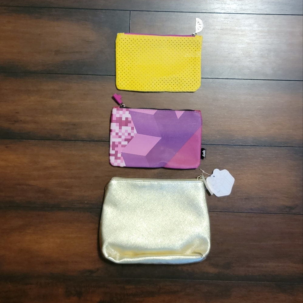 Set of Three NWOT Makeup Bags